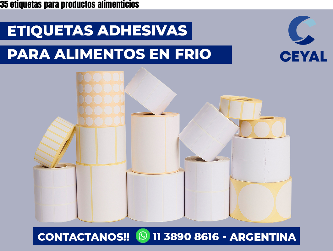 35 etiquetas para productos alimenticios