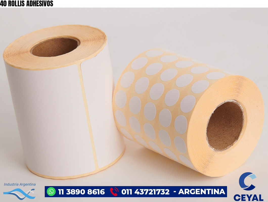 40 ROLLIS ADHESIVOS