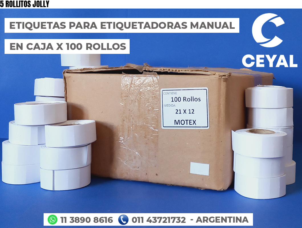5 ROLLITOS JOLLY