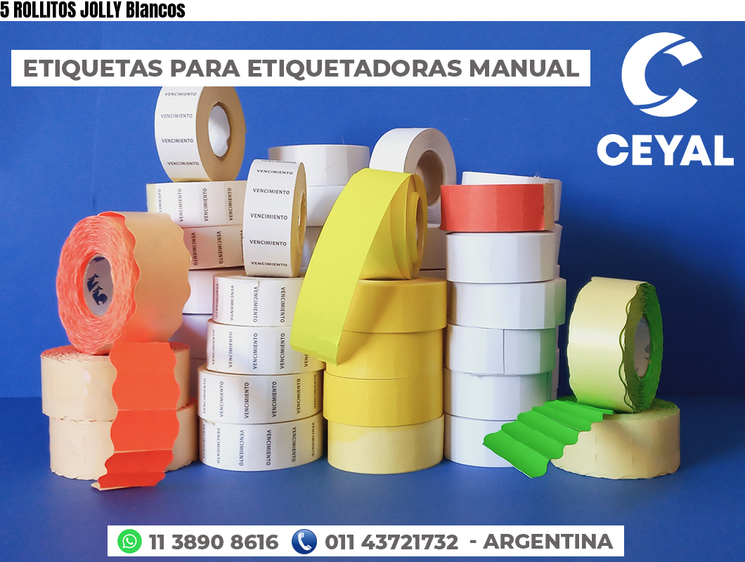 5 ROLLITOS JOLLY Blancos