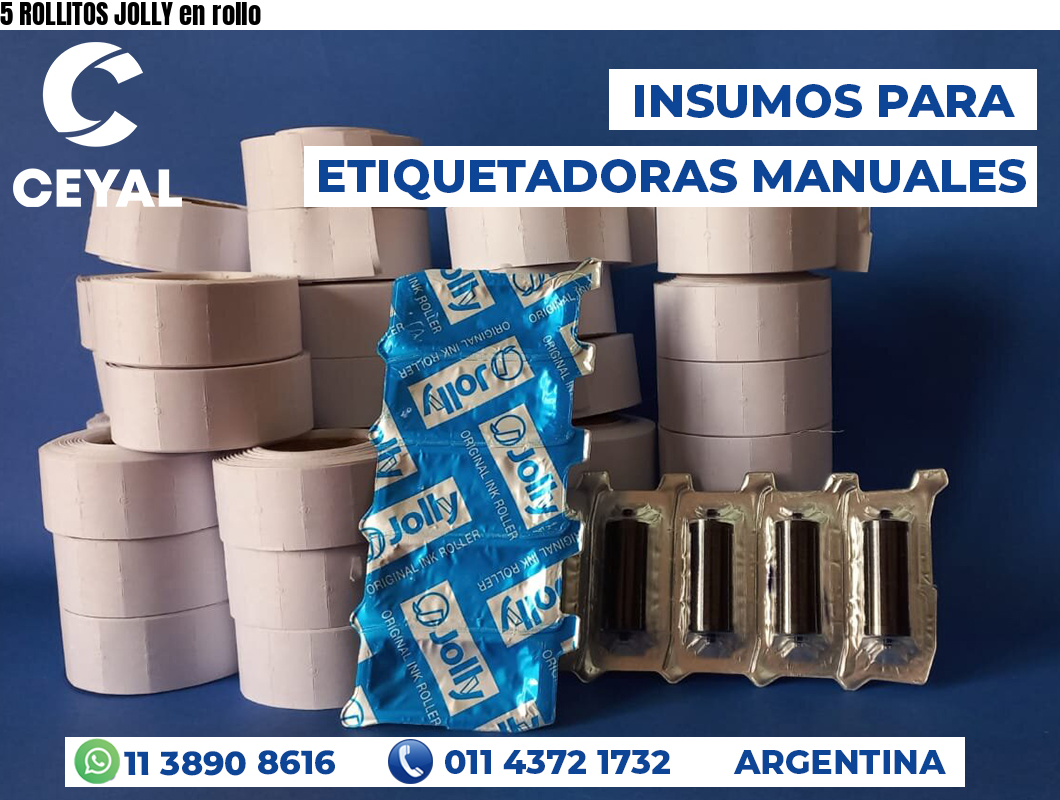 5 ROLLITOS JOLLY en rollo