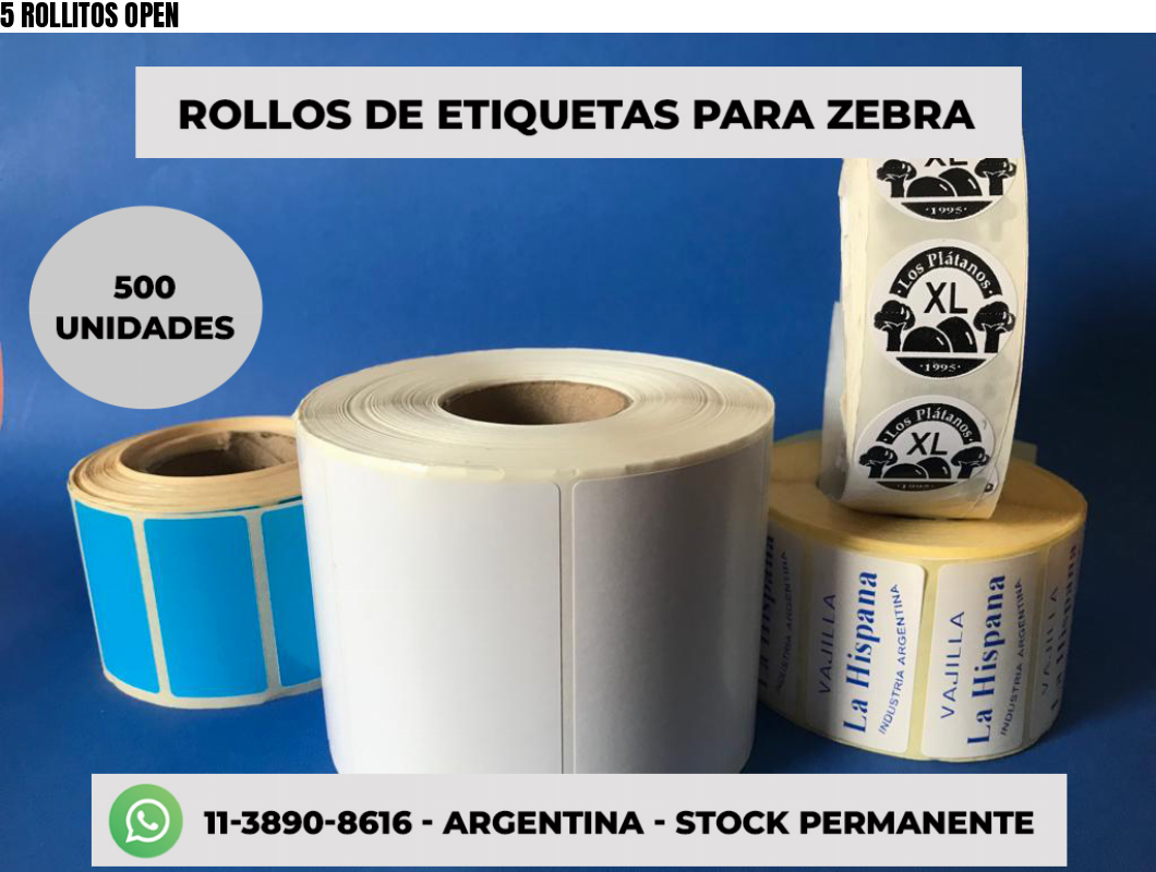 5 ROLLITOS OPEN