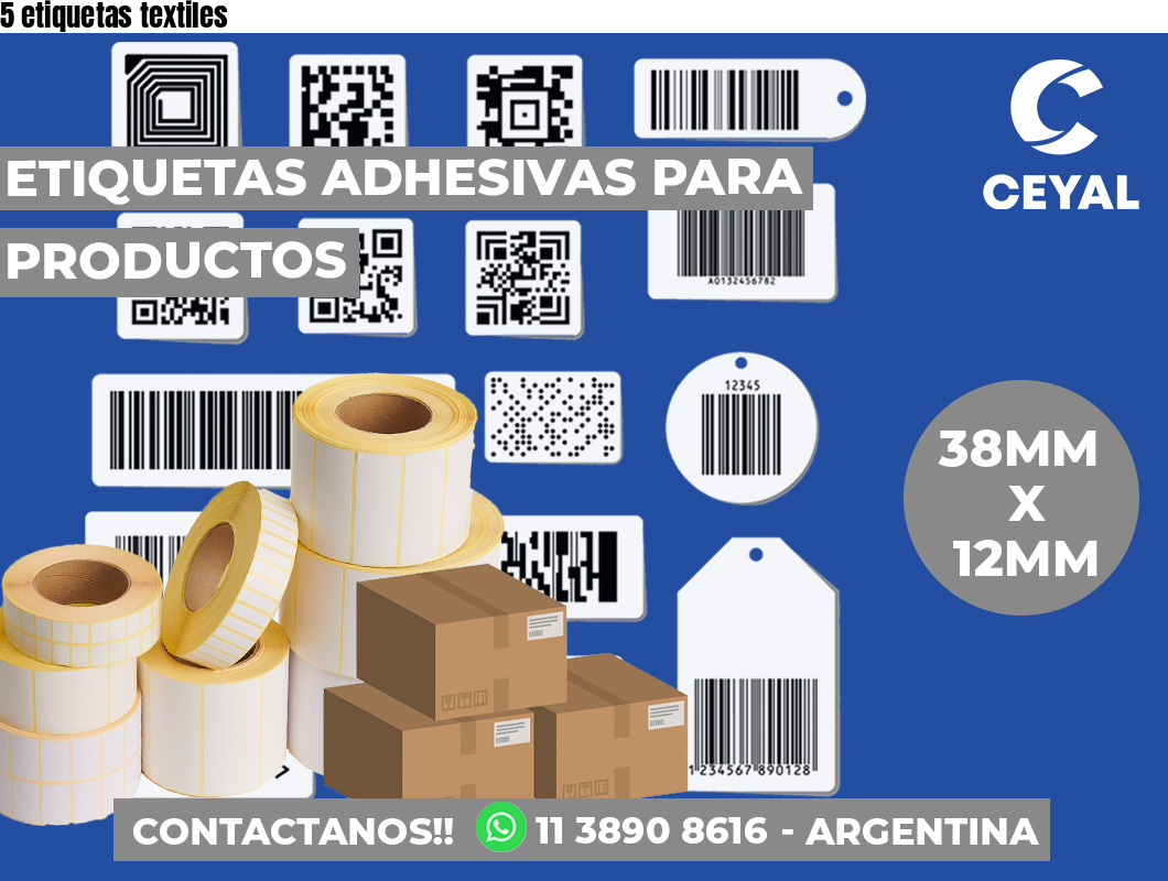 5 etiquetas textiles