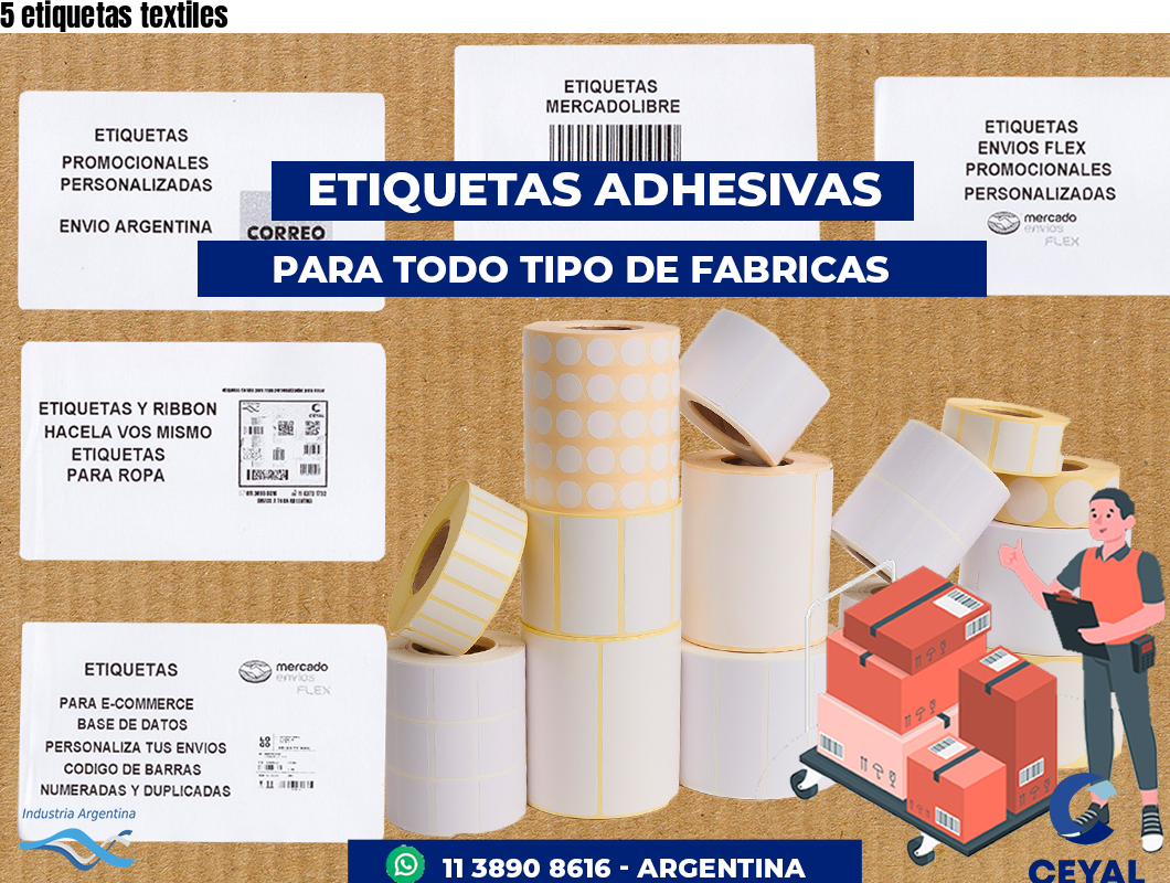 5 etiquetas textiles