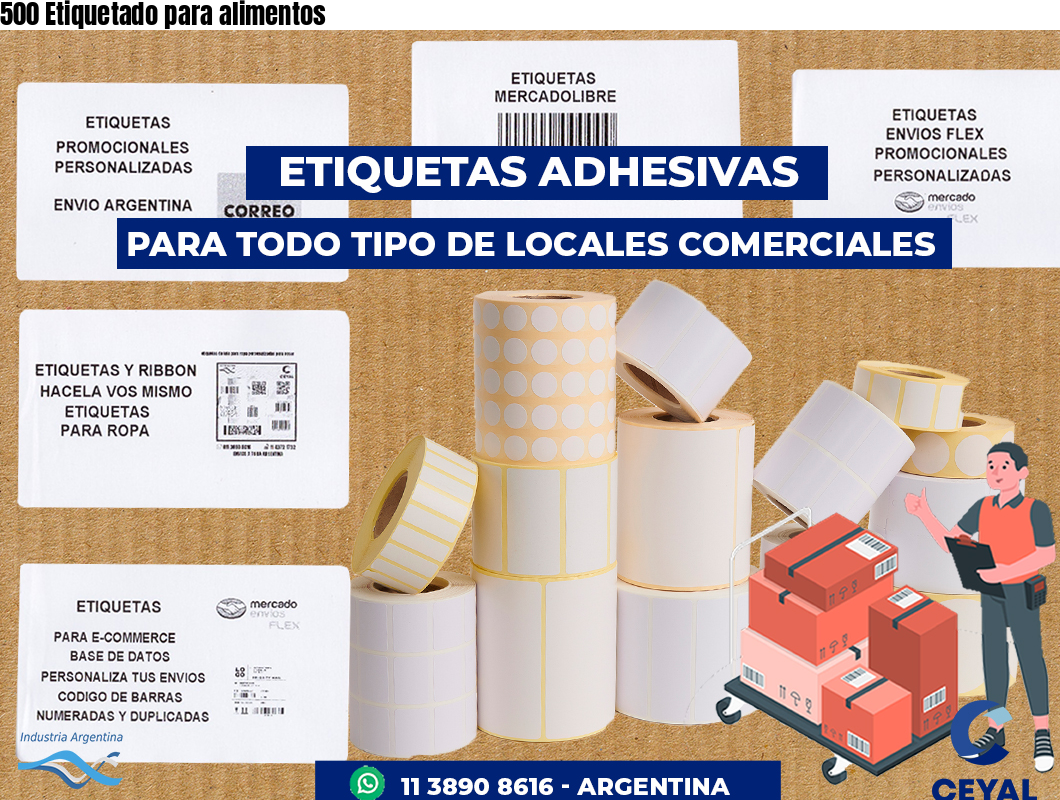 500 Etiquetado para alimentos