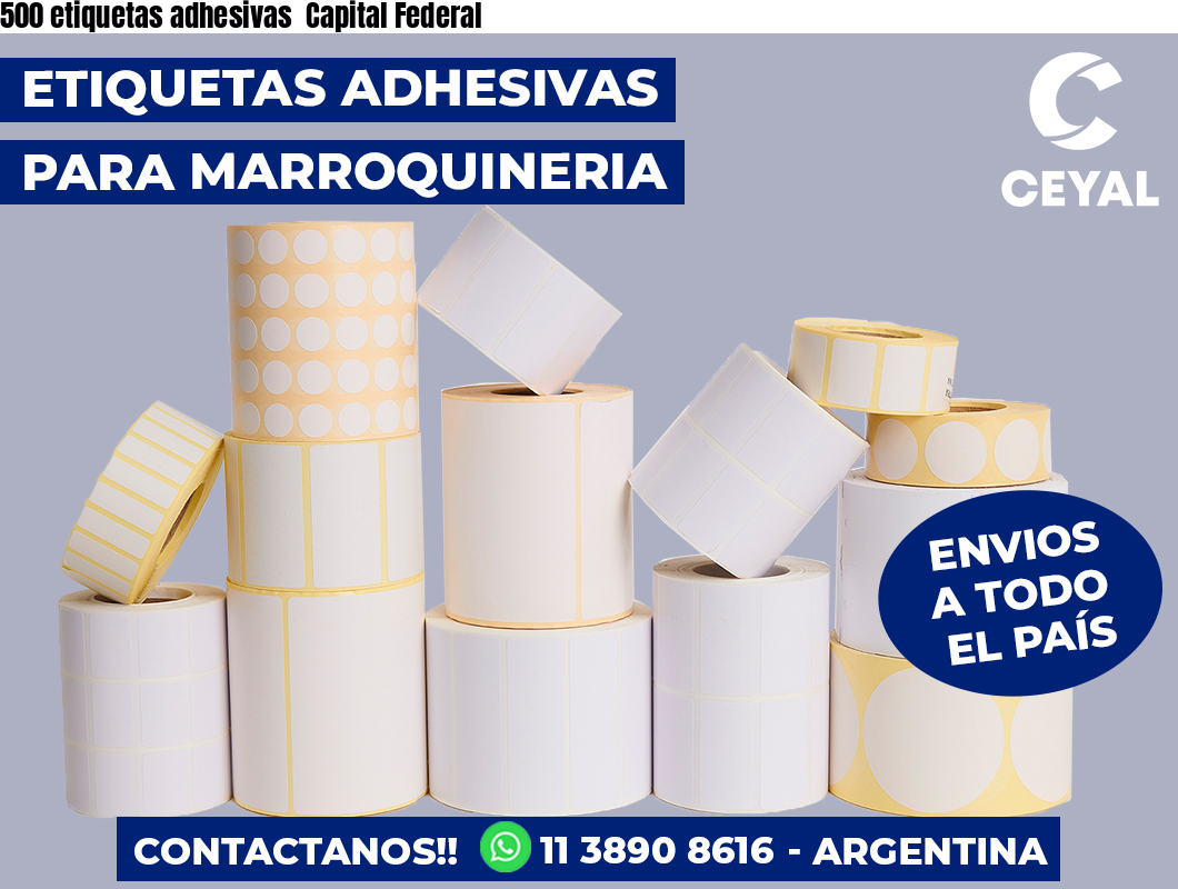 500 etiquetas adhesivas  Capital Federal