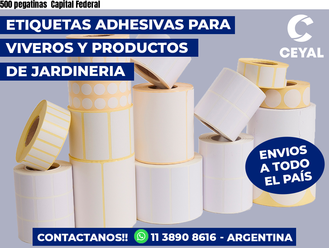 500 pegatinas Capital Federal