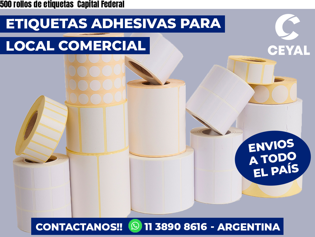 500 rollos de etiquetas  Capital Federal