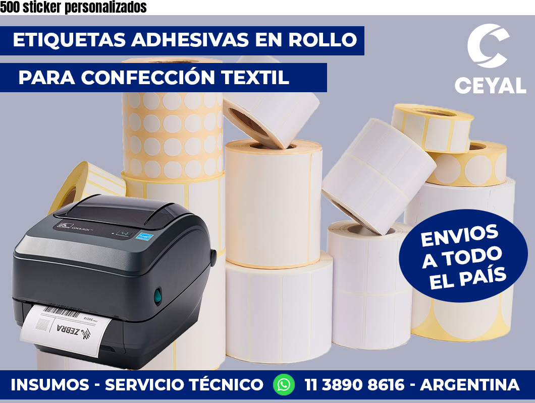 500 sticker personalizados
