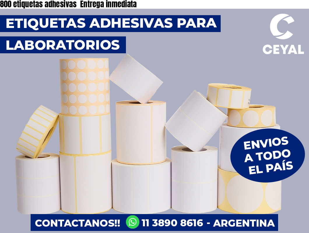 800 etiquetas adhesivas  Entrega inmediata