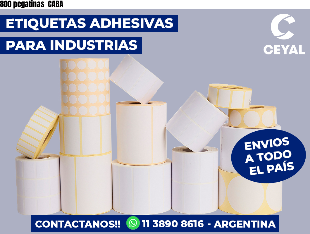 800 pegatinas CABA