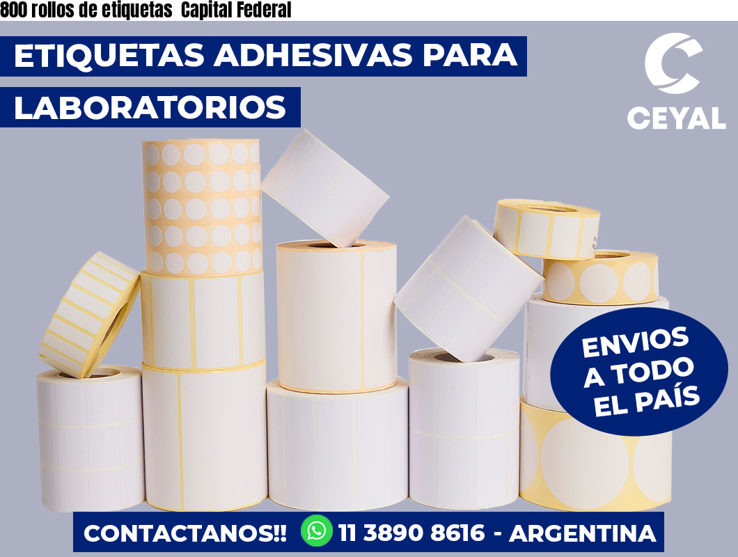 800 rollos de etiquetas  Capital Federal