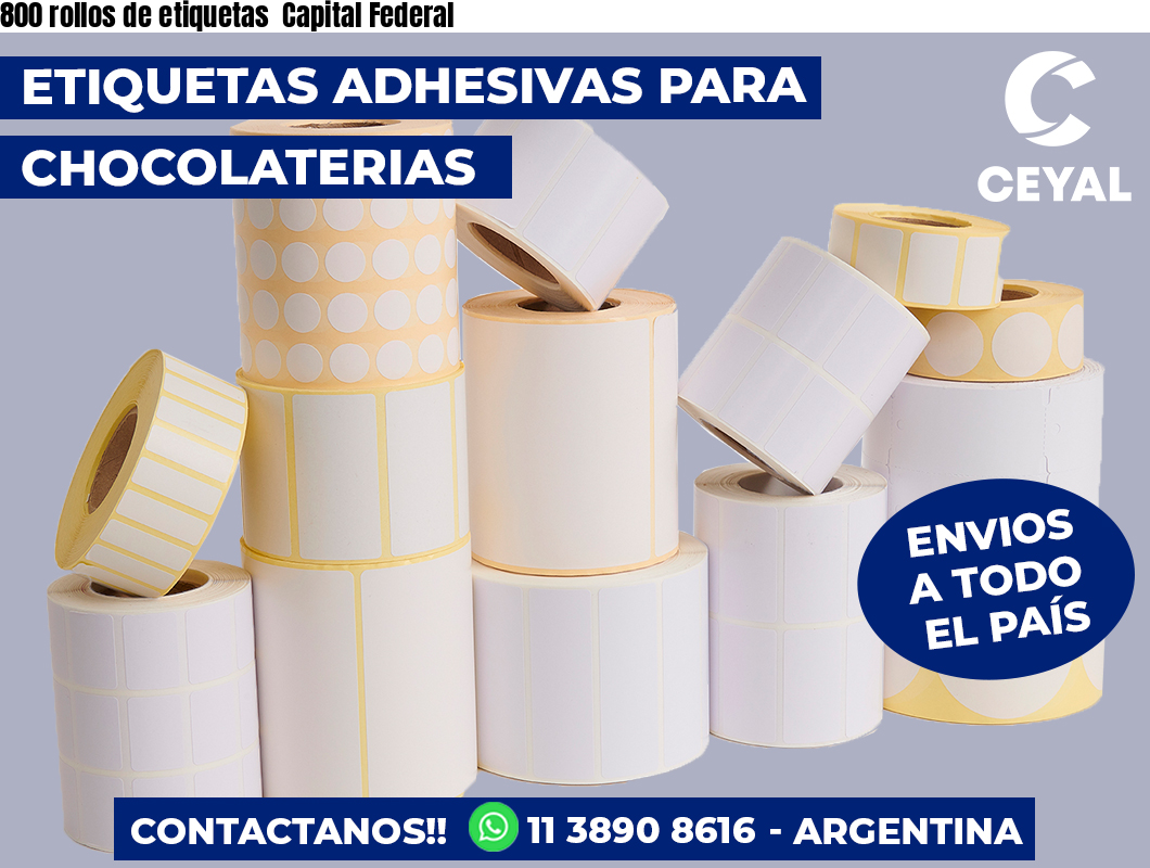 800 rollos de etiquetas  Capital Federal