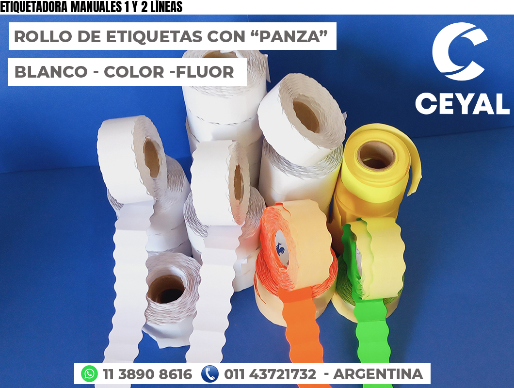 ETIQUETADORA MANUALES 1 Y 2 LÍNEAS