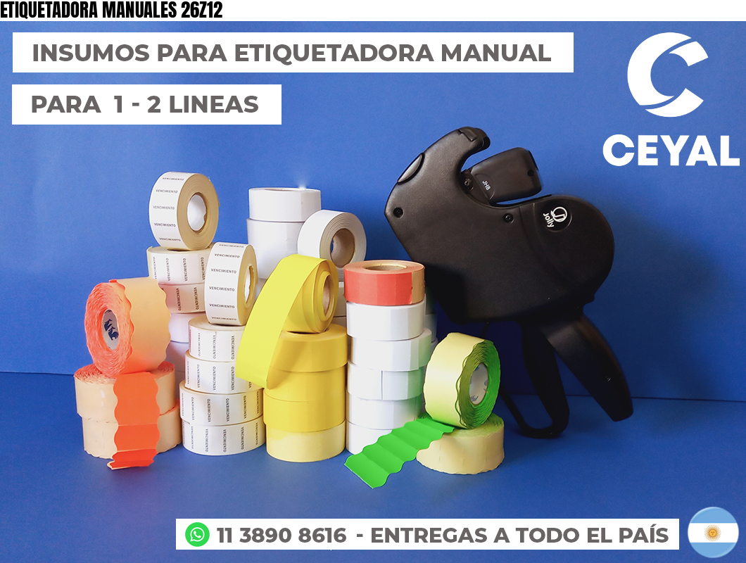 ETIQUETADORA MANUALES 26Z12
