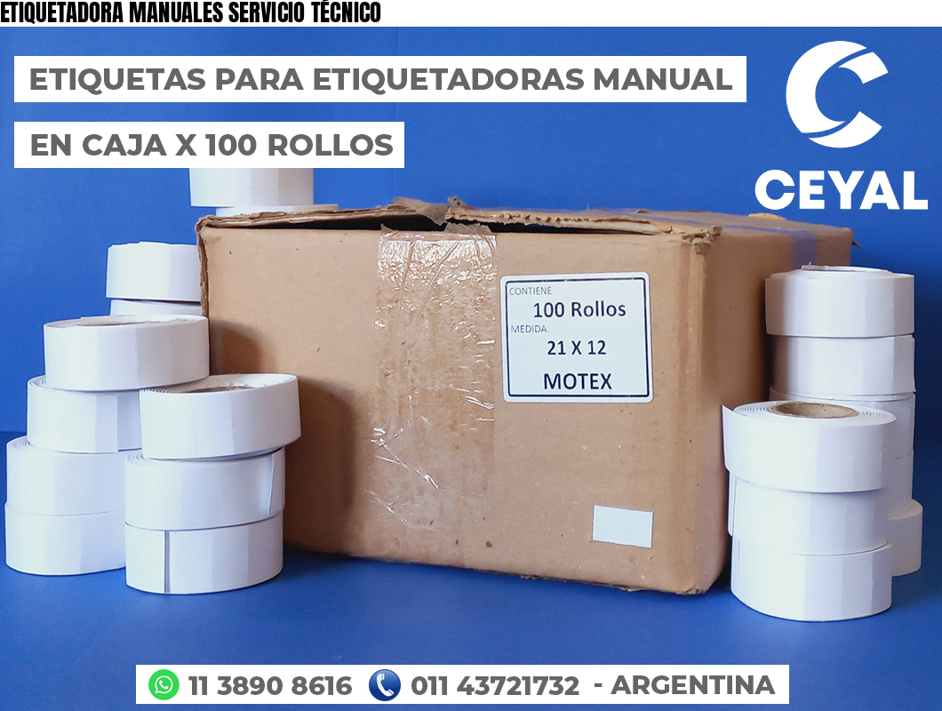 ETIQUETADORA MANUALES SERVICIO TÉCNICO