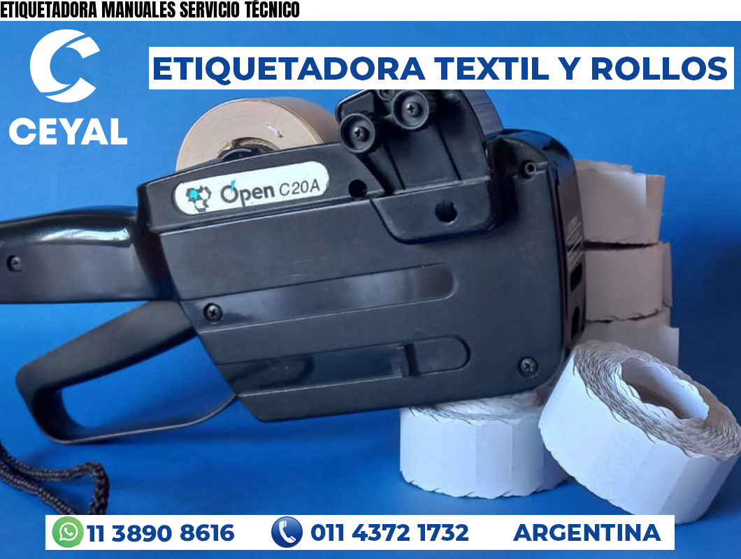 ETIQUETADORA MANUALES SERVICIO TÉCNICO