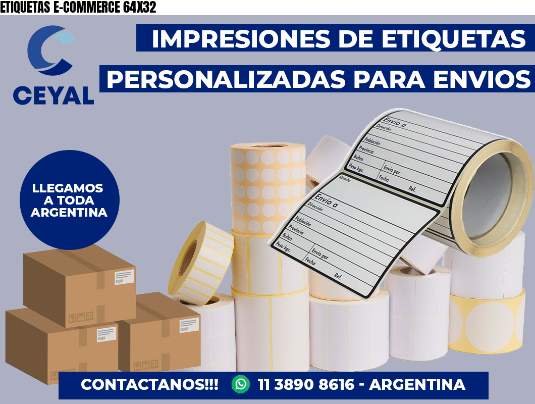 ETIQUETAS E-COMMERCE 64X32