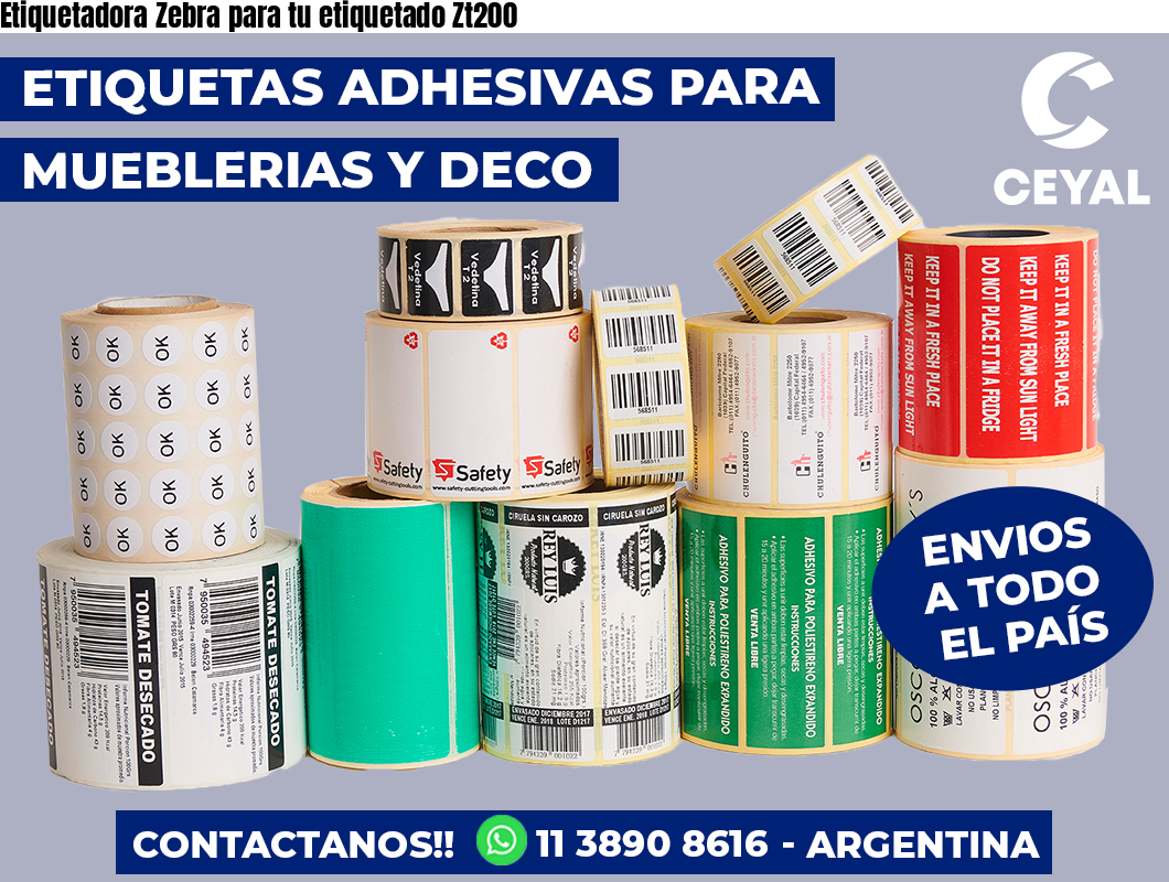 Etiquetadora Zebra para tu etiquetado Zt200