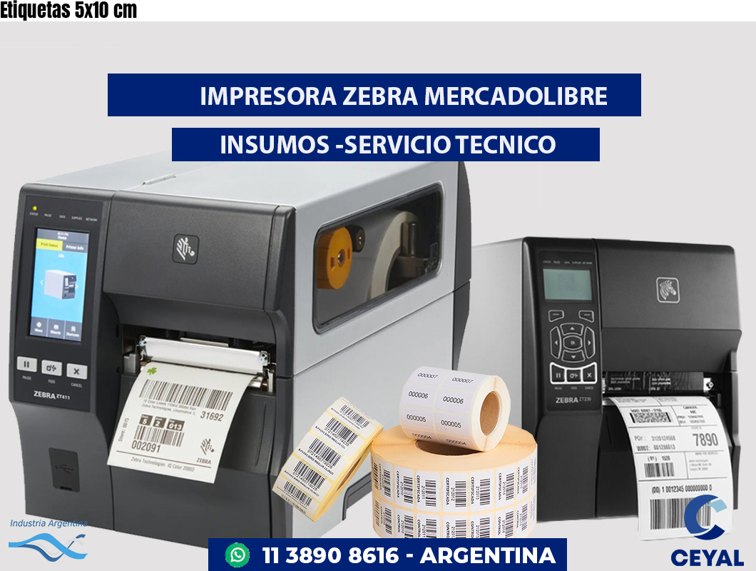 Etiquetas 5x10 cm