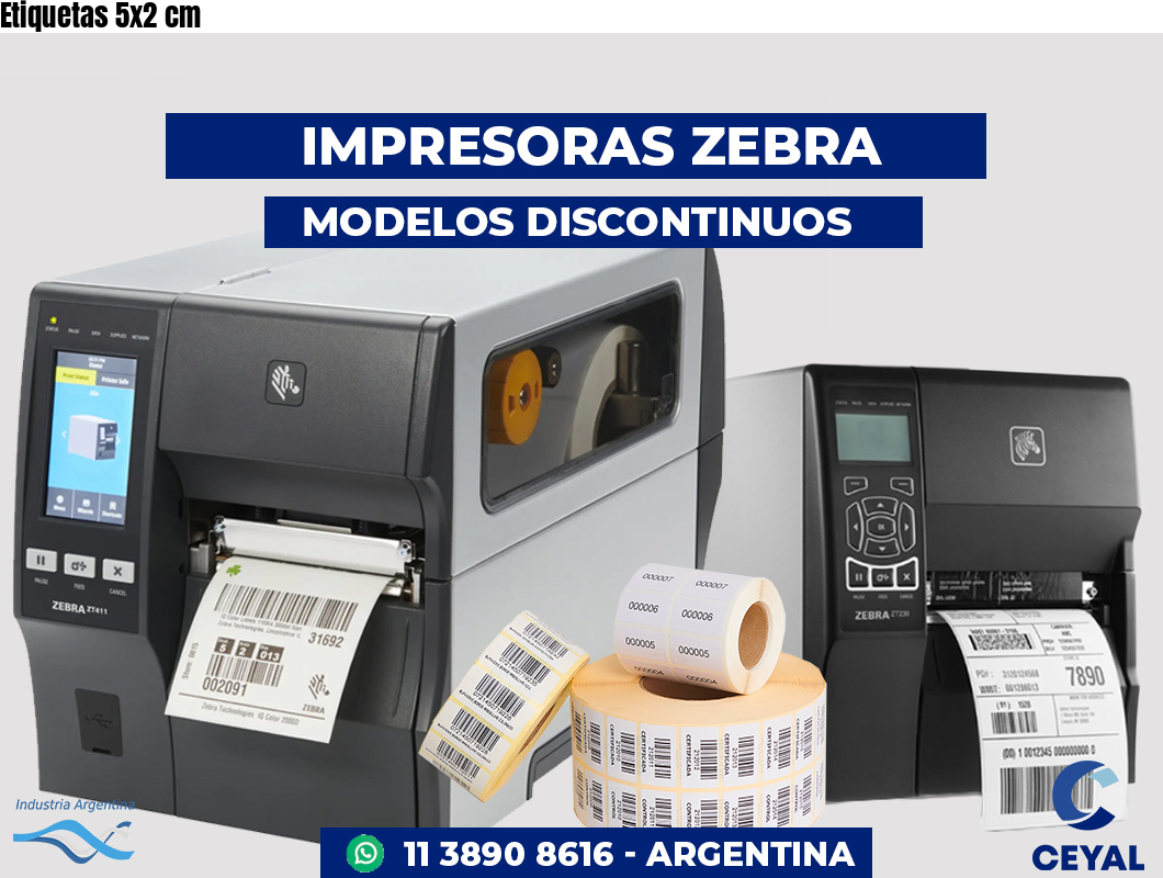 Etiquetas 5x2 cm