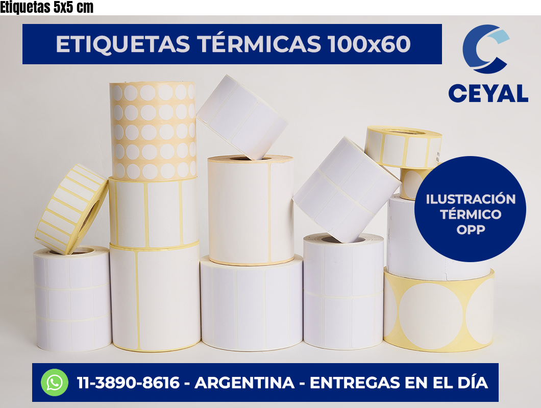 Etiquetas 5×5 cm