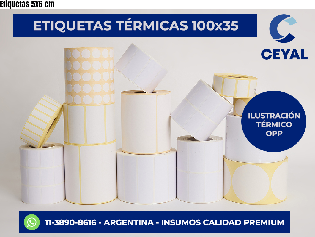 Etiquetas 5×6 cm