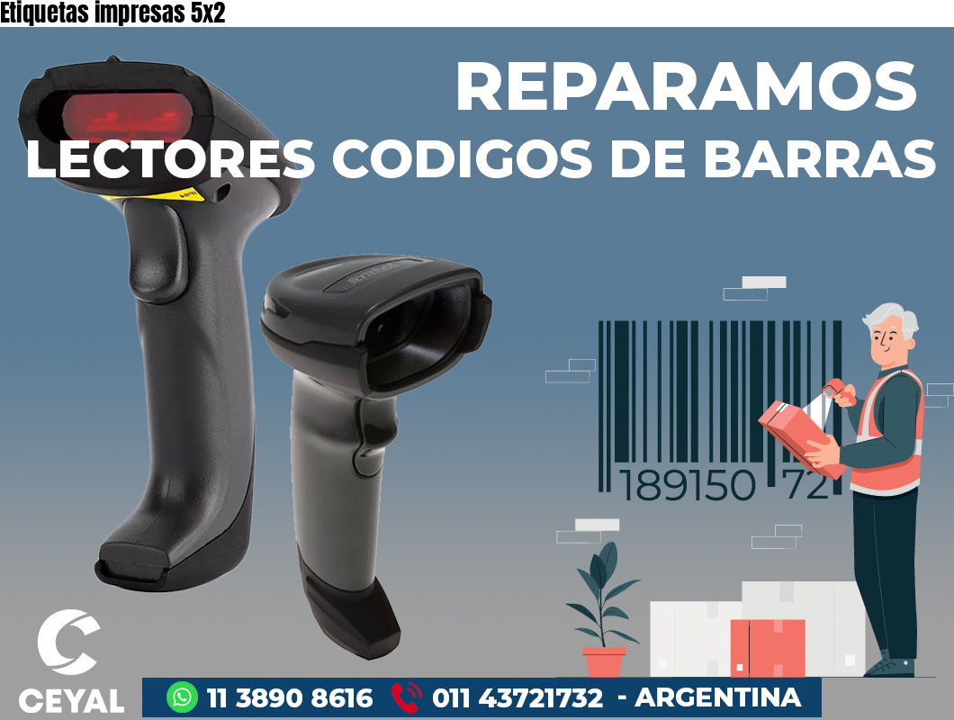 Etiquetas impresas 5x2
