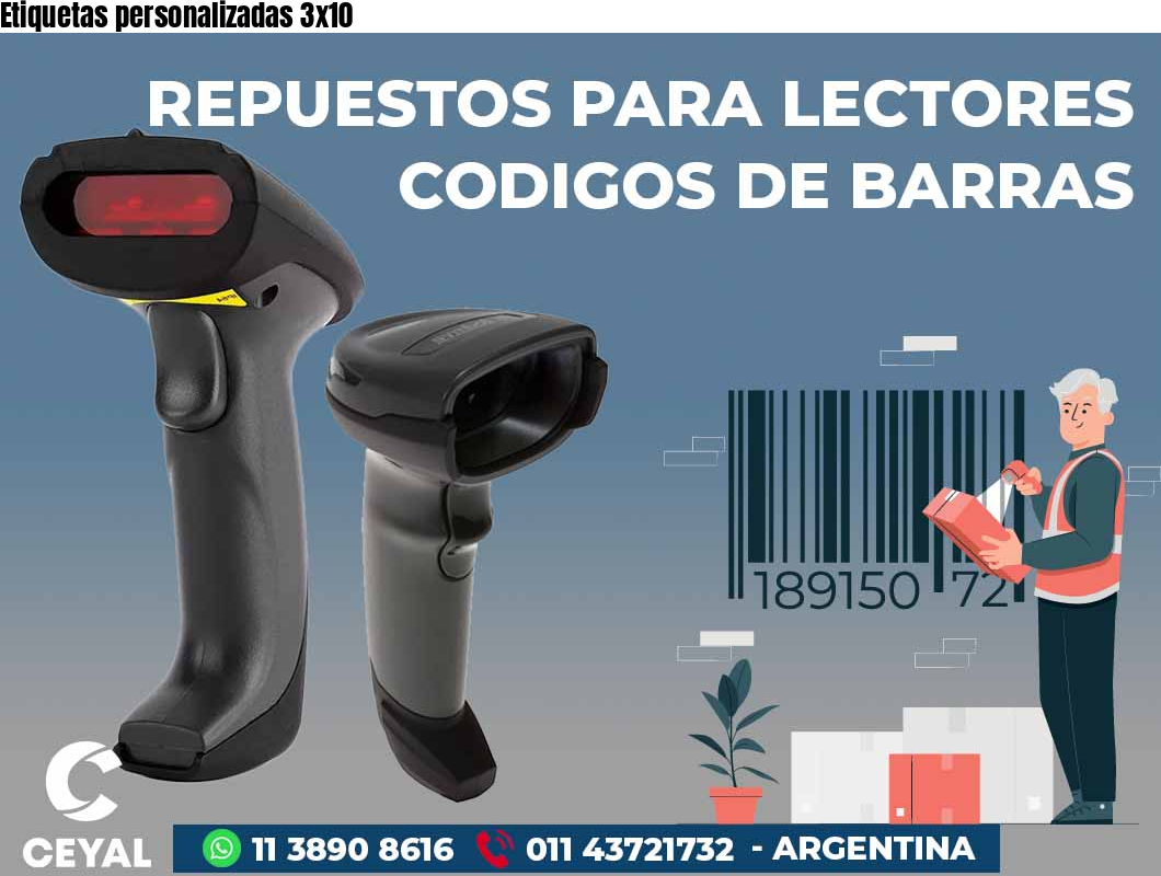 Etiquetas personalizadas 3x10