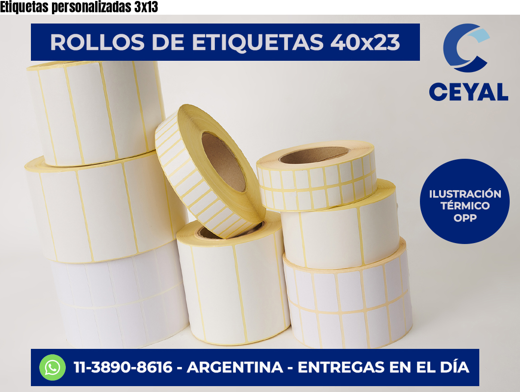 Etiquetas personalizadas 3×13