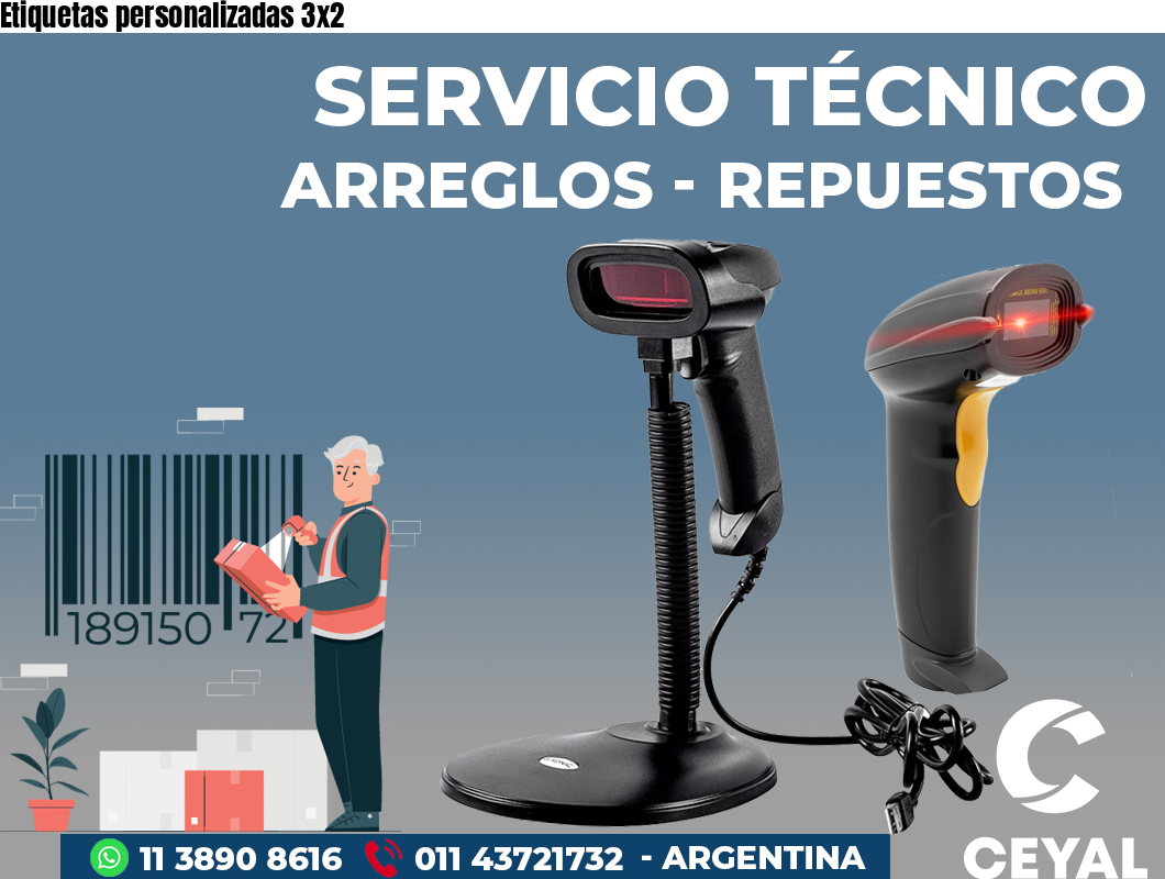 Etiquetas personalizadas 3x2