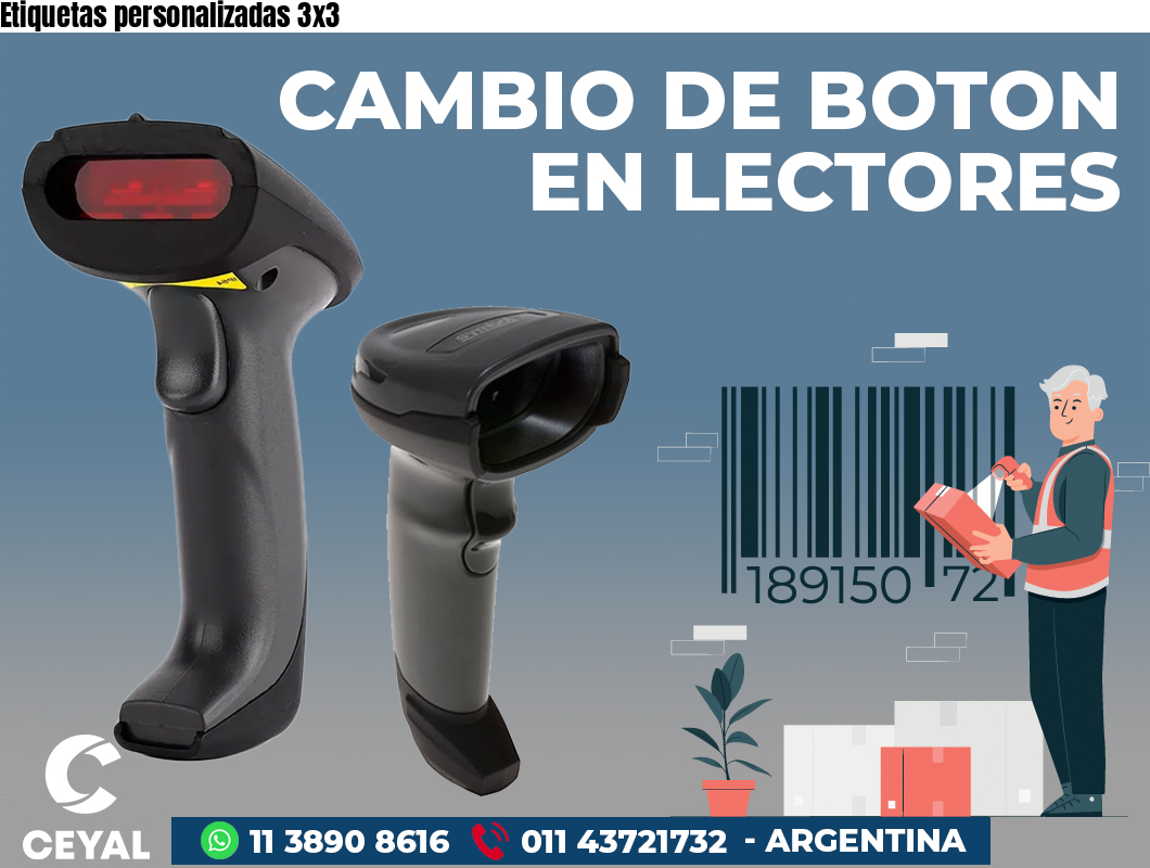 Etiquetas personalizadas 3x3