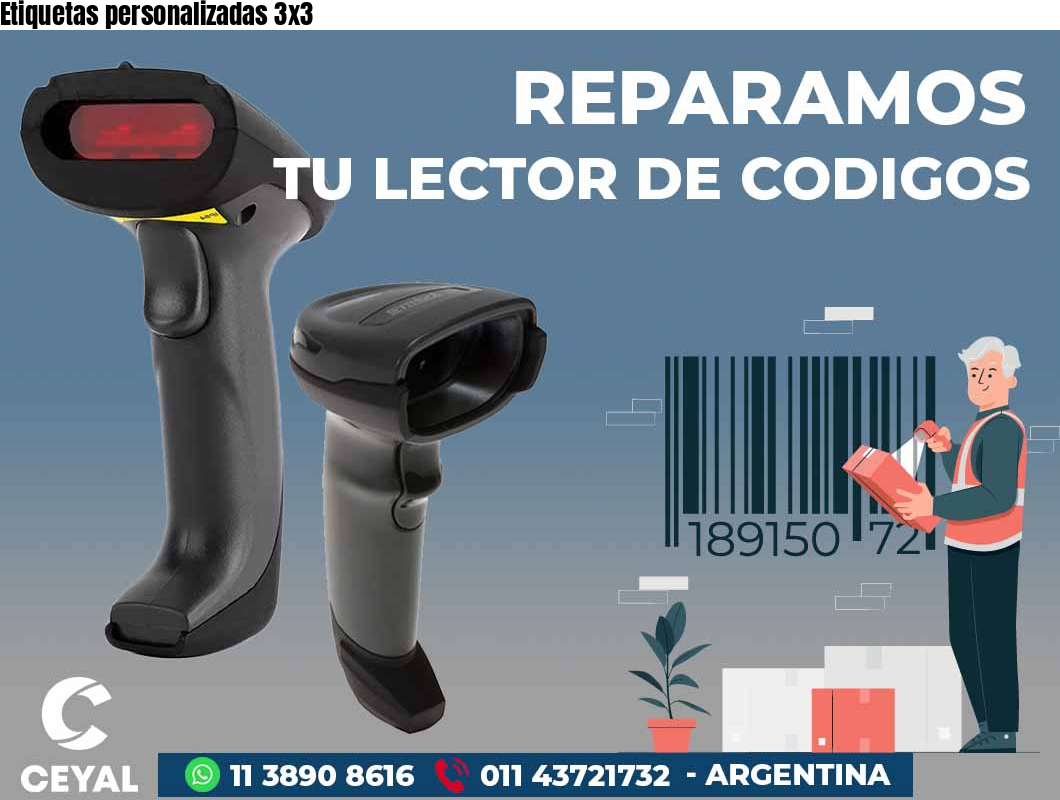 Etiquetas personalizadas 3x3