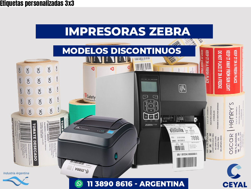 Etiquetas personalizadas 3x3