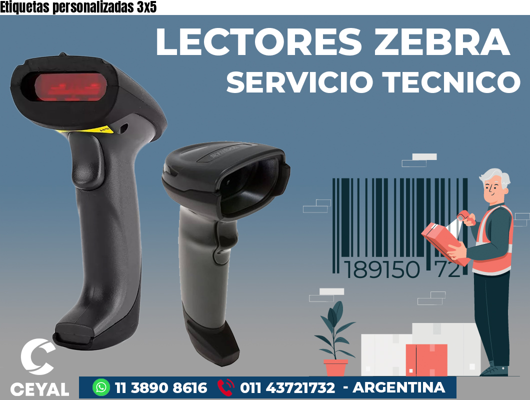 Etiquetas personalizadas 3x5