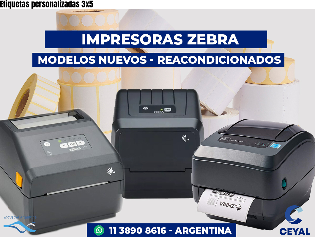 Etiquetas personalizadas 3x5