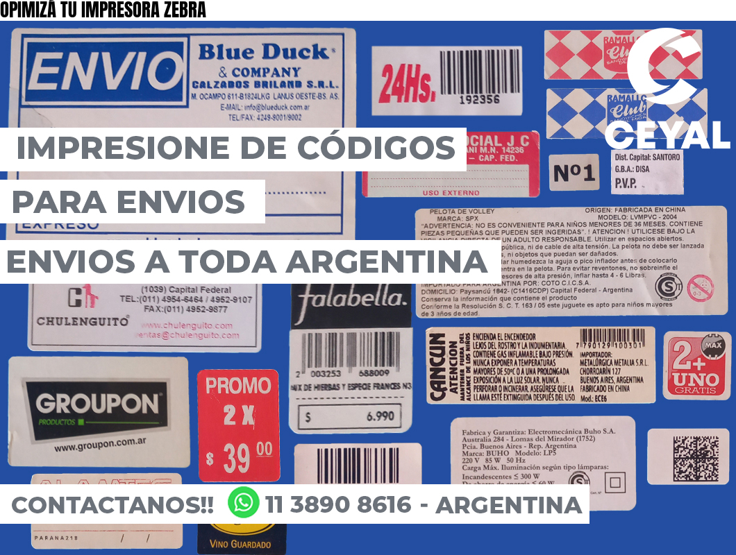 OPIMIZÁ TU IMPRESORA ZEBRA