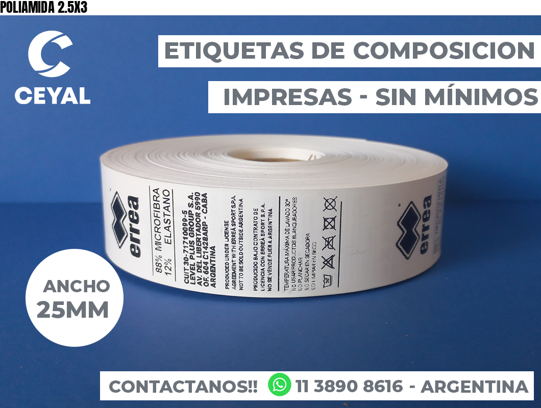 POLIAMIDA 2.5X3