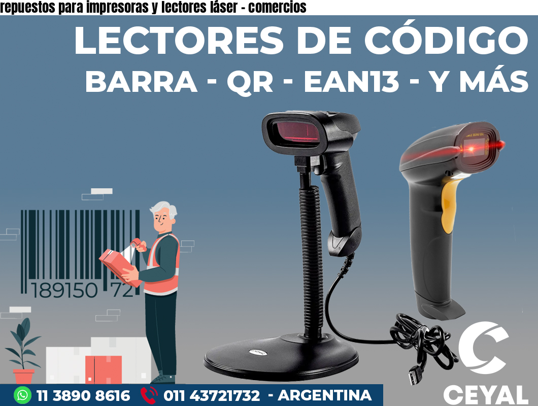 repuestos para impresoras y lectores láser - comercios