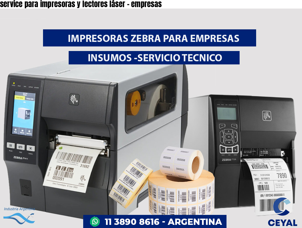 service para impresoras y lectores láser - empresas