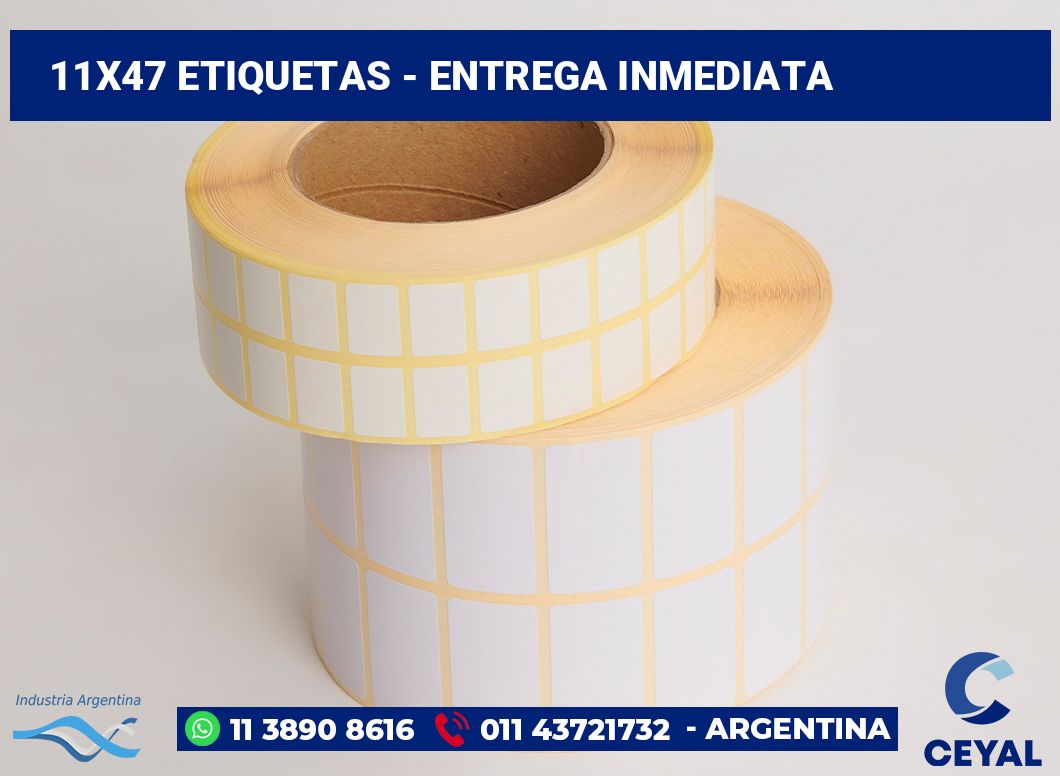 11×47 Etiquetas