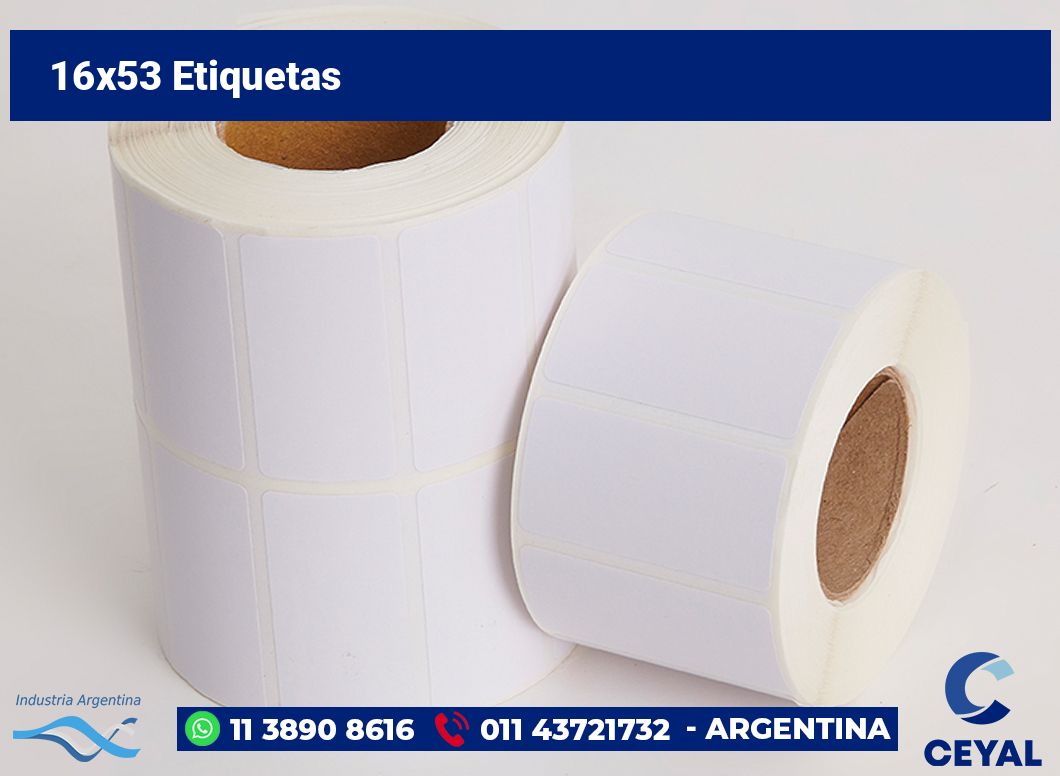 16×53 Etiquetas