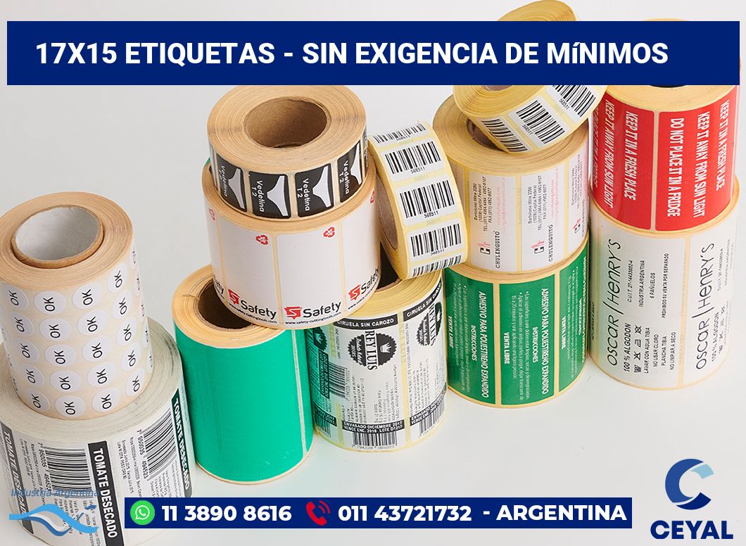 17×15 Etiquetas