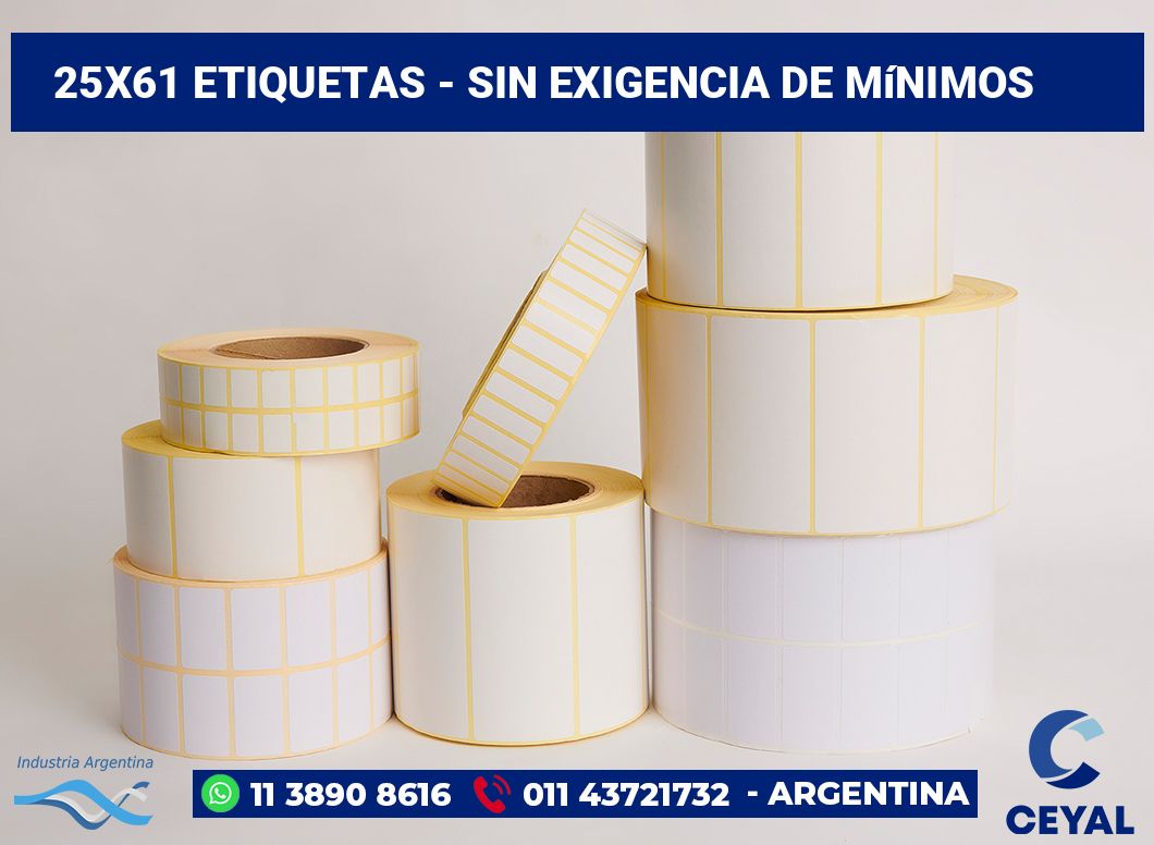 25×61 Etiquetas