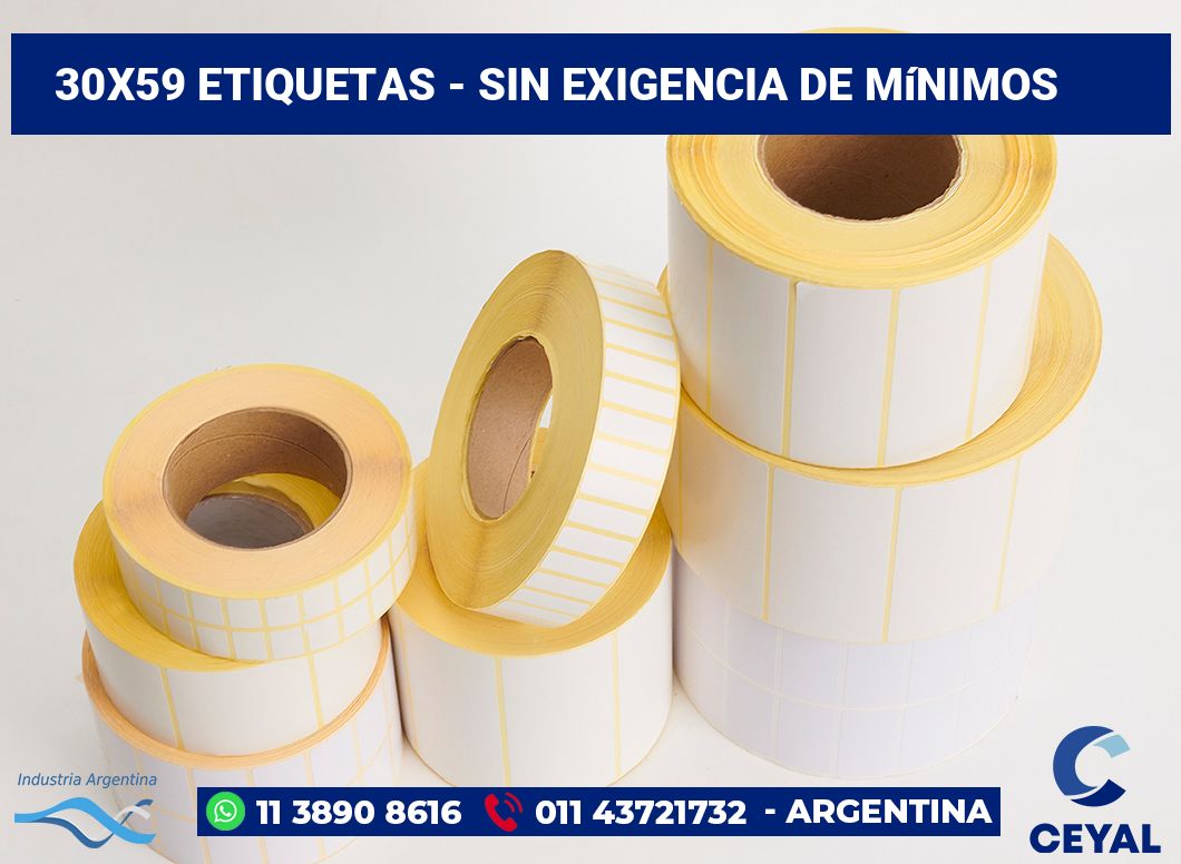 30×59 Etiquetas