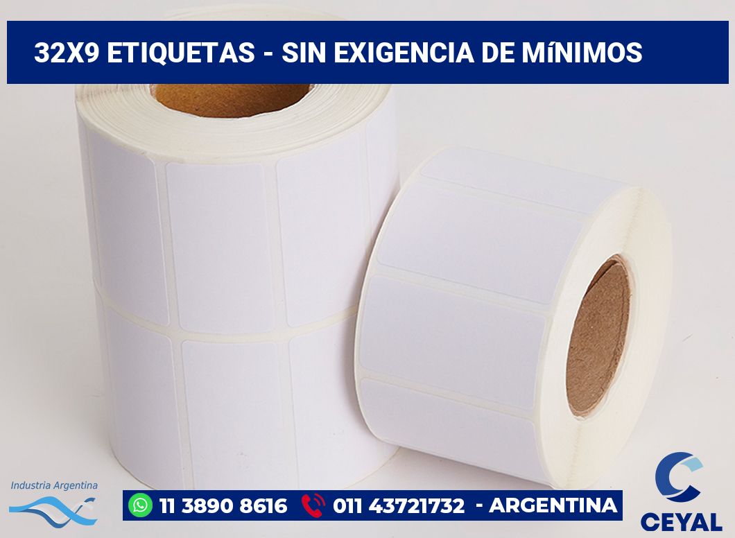 32x9 Etiquetas