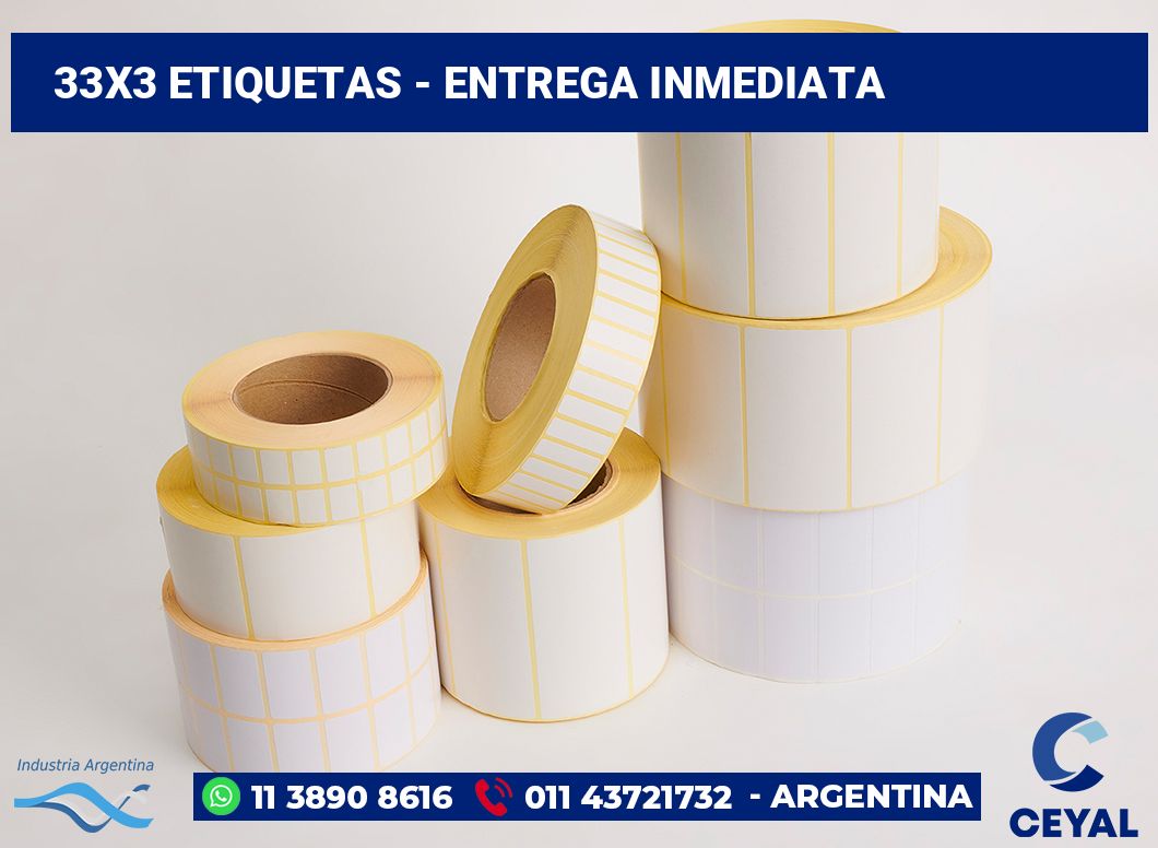 33x3 Etiquetas