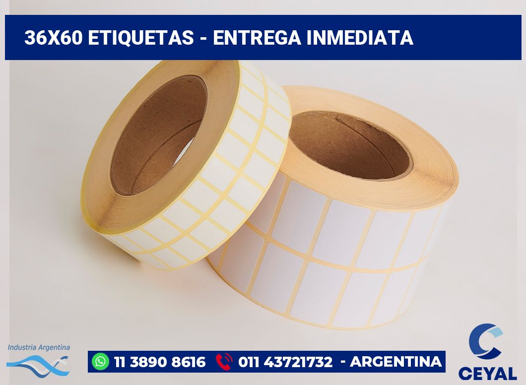 36x60 Etiquetas