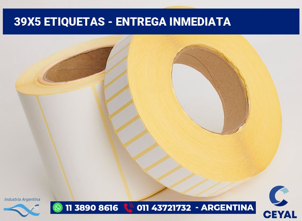 39x5 Etiquetas
