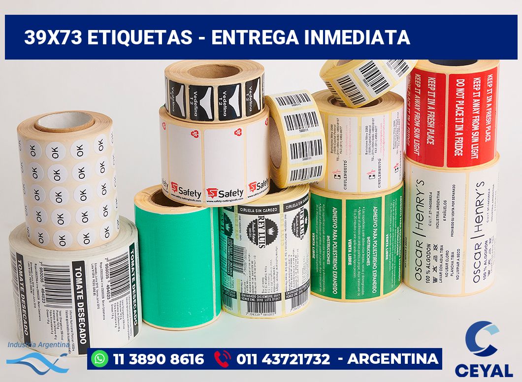 39×73 Etiquetas